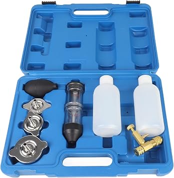 8PCS Combustion Leak Tester Kit, CO2 Leak Detector, Head Gasket Leak Tester Kit, Professional Head Gasket Tester, for Automobiles Including Cars, Trucks, Road Tractors
