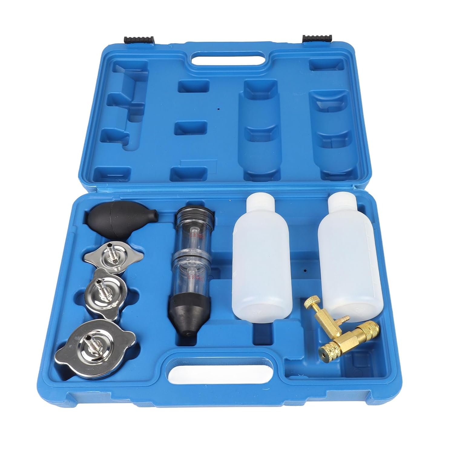 8PCS Combustion Leak Testers Kit, Metal CO2 Leak Tester Head Gasket Block Tool, Combustion Gas Leak Detector for Cars Trucks Road Tractors Excavators