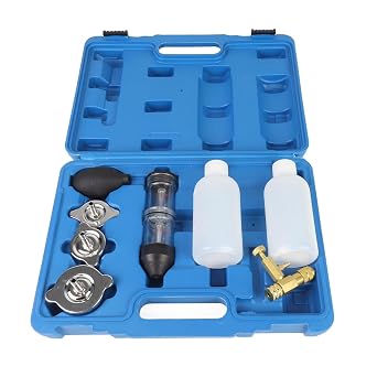 8PCS Combustion Leak Testers Kit, Metal CO2 Leak Tester Head Gasket Block Tool, Combustion Gas Leak Detector for Cars Trucks Road Tractors Excavators