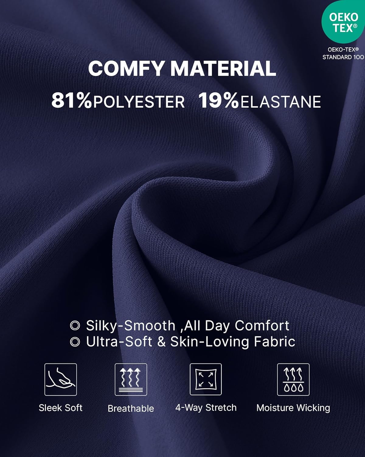 G4Free Maternity Pants Over The Belly Yoga Dress Work Pregnancy Pants Stretchy Lounge Wide Leg Trousers with Pockets - Image 5