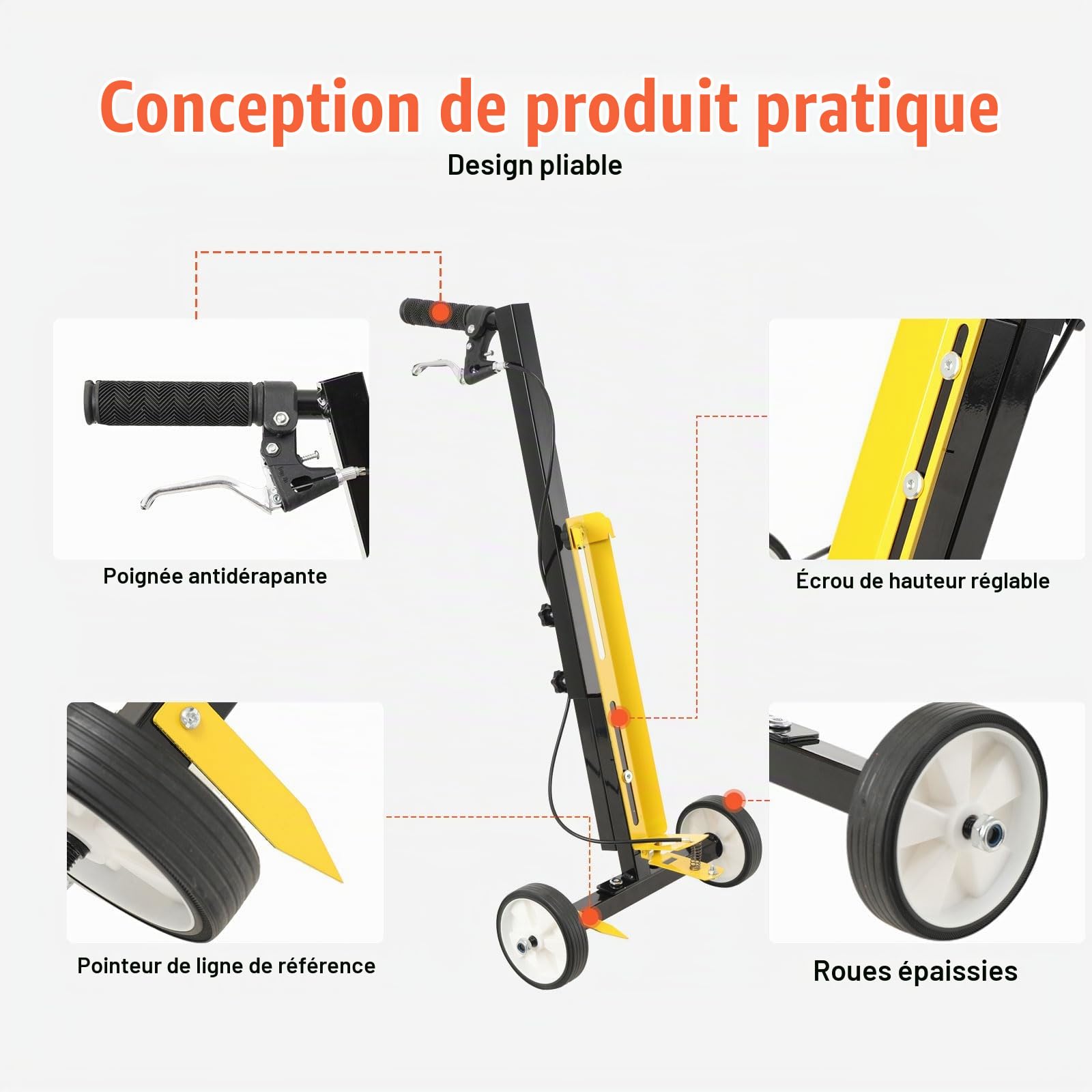 Machine De Marquage De Peinture routier, traceur de lignes, applicateur de peinture en aérosol, Applicateur De Marquage De Surface RoutièRe, pour routes, usines, garages, stades