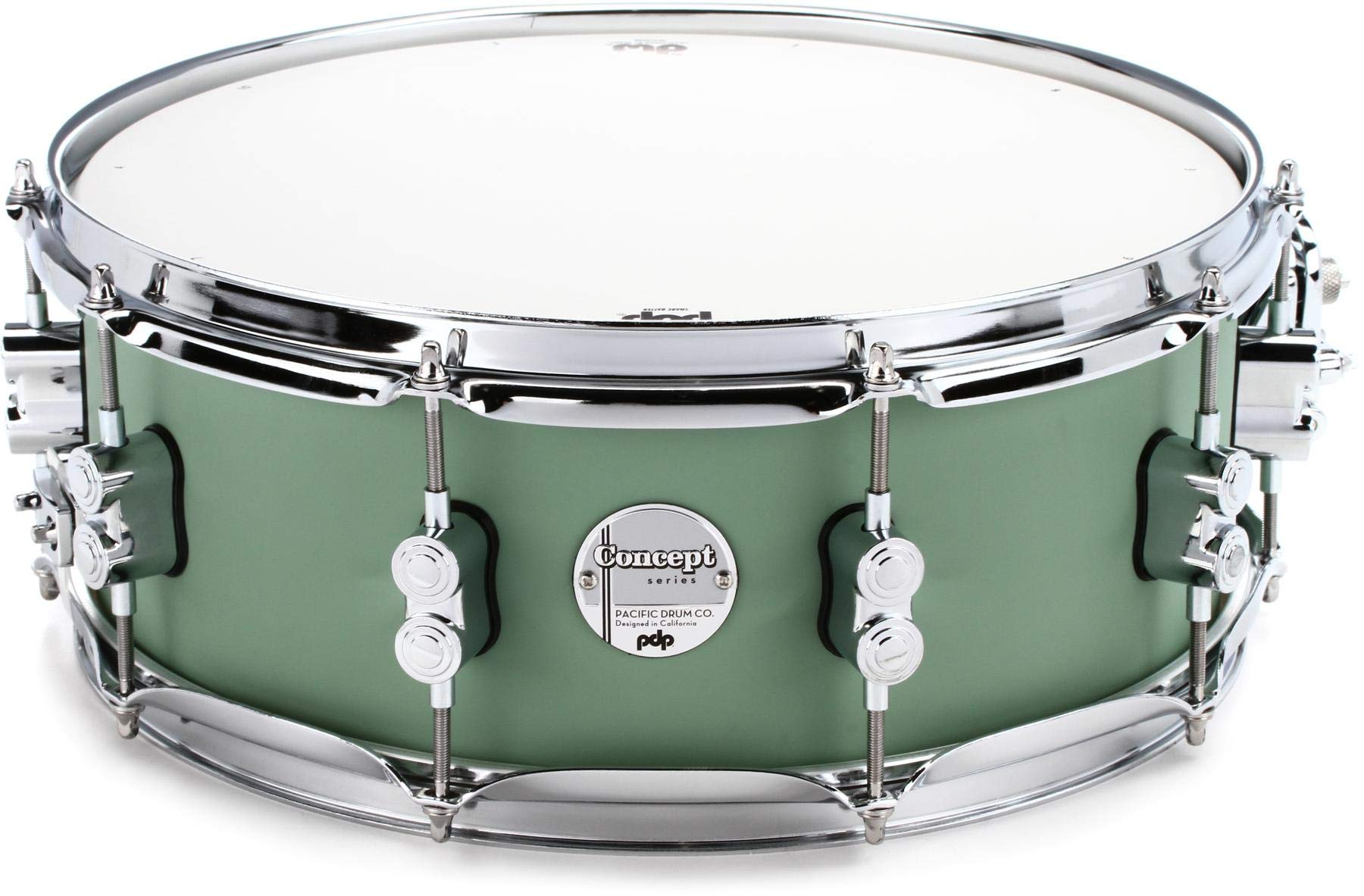 PDP Concept Maple Snare, 14" x 5.5", Satin Seafoam FinishPly