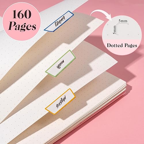 Miniatura 105 de Yoment Cuaderno de espiral con puntos y viñetas de 8.5 x 11 pulgadas, tamaño A4, cuadrícula de puntos grandes, papel de punto grueso de 3.53 oz/m²