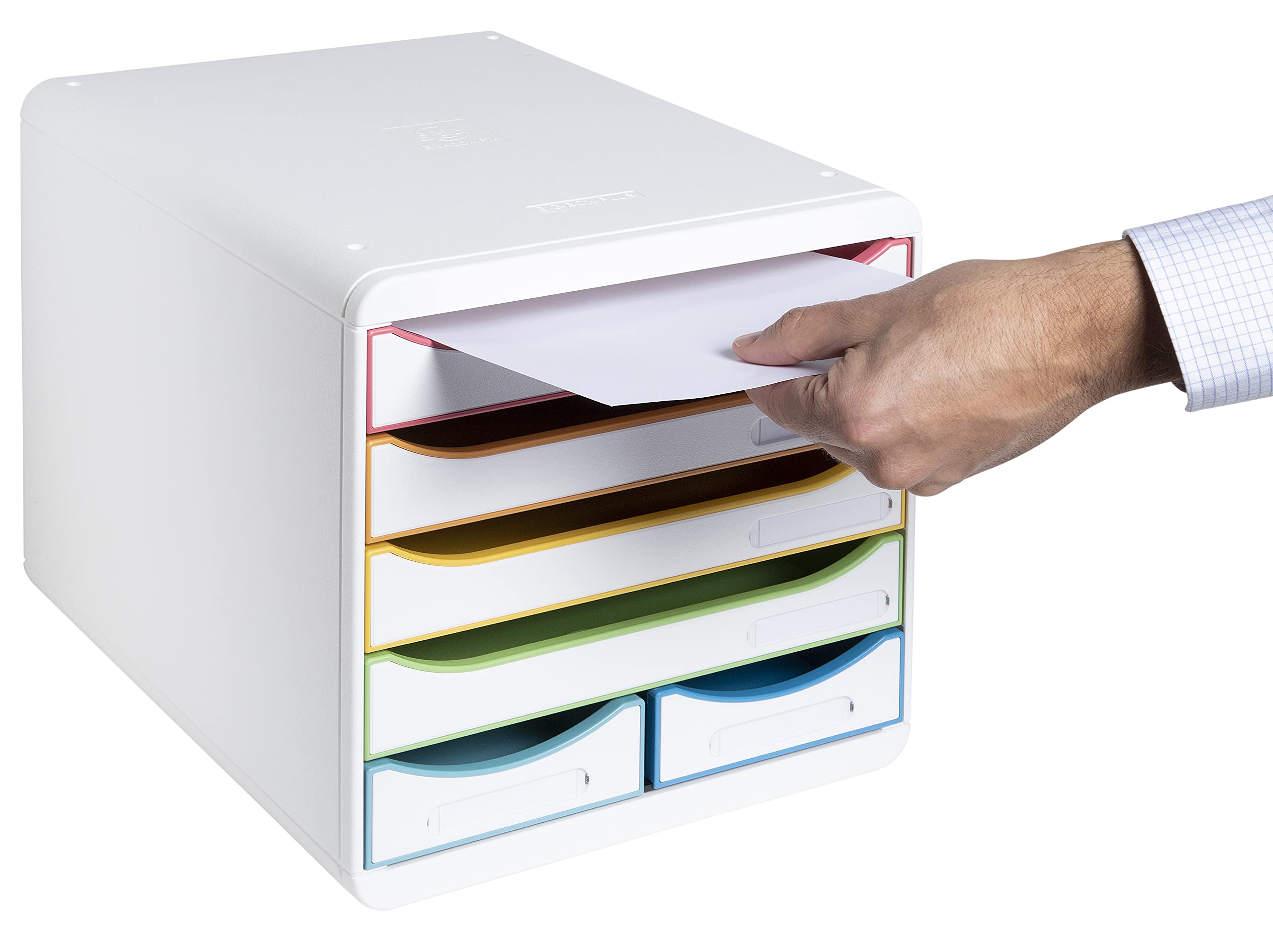 Schubladenbox Exacompta Big Box maxi 312913D 6Schübe harlekin/ws