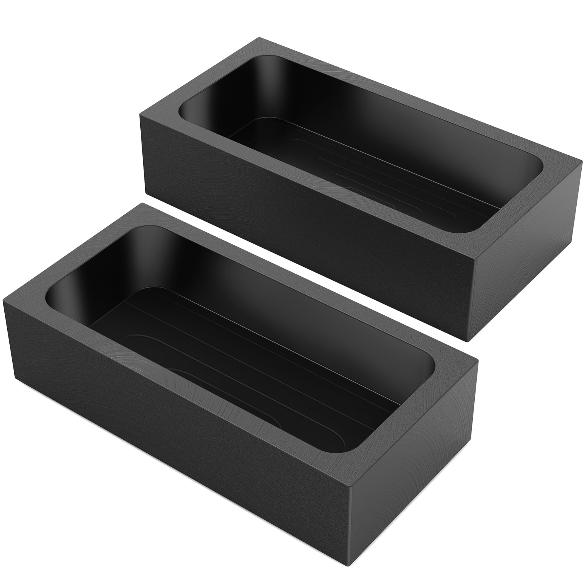 Nelyrho 2-Pack 2.2lbs Graphite Ingot Molds for Metal Casting & Melting
