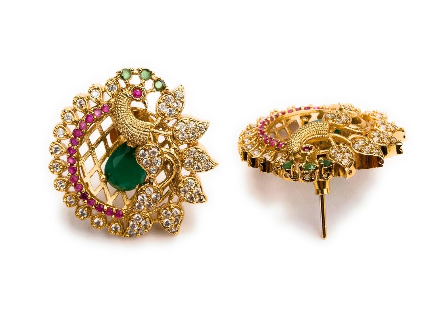 Diwali Sale Sasitrends Traditional Tops Gold Plated Ethnic Peacock Designer Studs Earrings For Women And Girls 3 Diwali Sale Sasitrends Traditional Tops Gold Plated Ethnic Peacock Designer Studs Earrings For Women And Girls