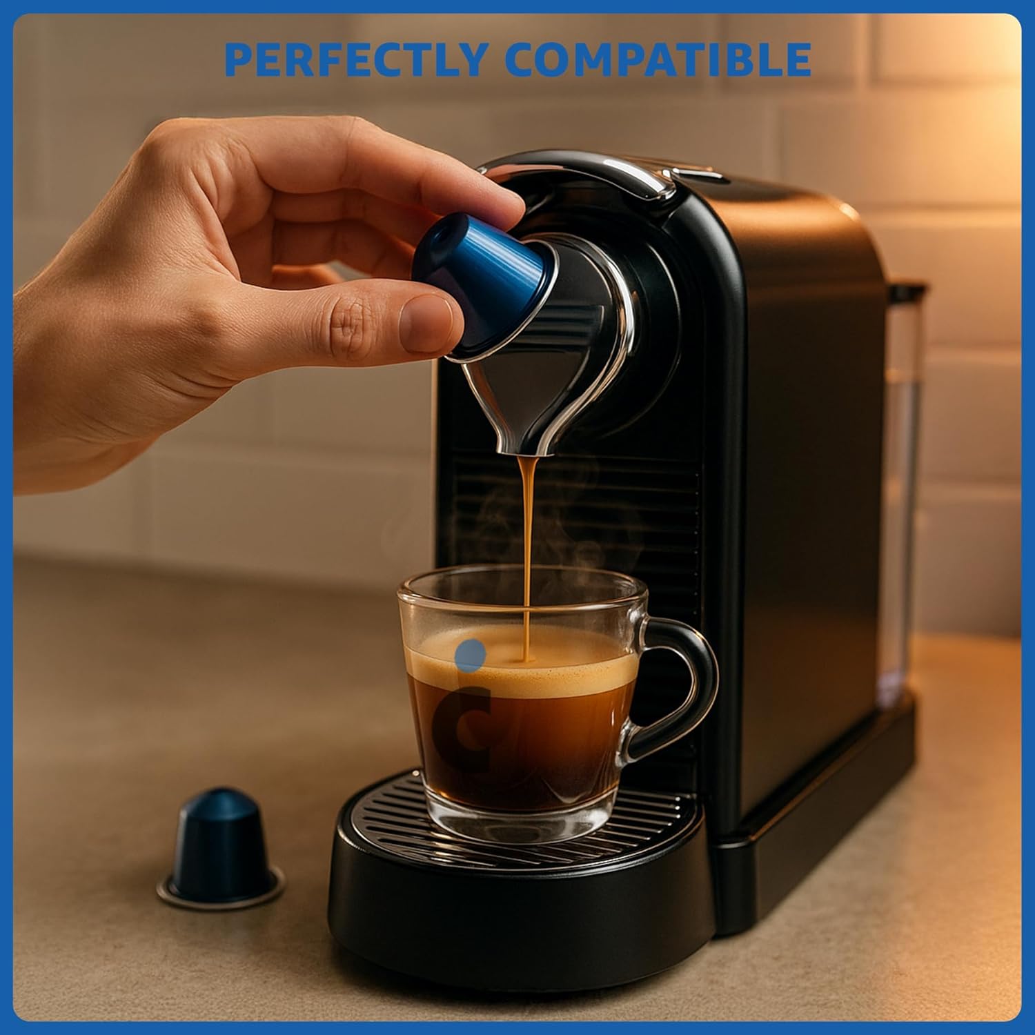 Il Caffe Italiano Coffee, Aluminum Capsules Compatible with Nespresso Original Machines, Intensity 11, Bold, Velvety Flavor, Aromatic Notes of Cocoa and Dried Fruit, Milano, Dark Roast, 100 Count