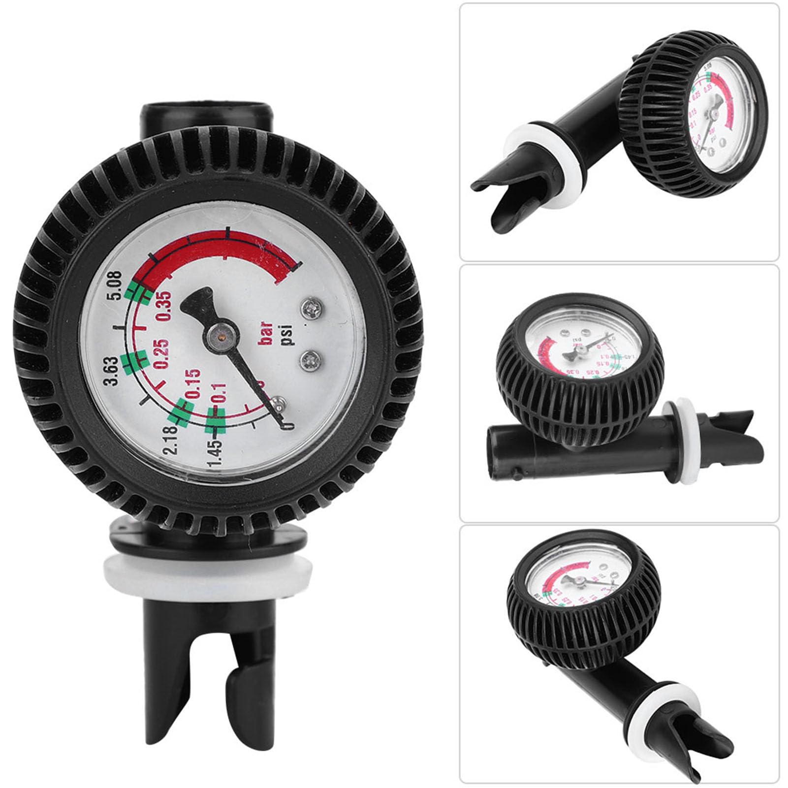 Manomètre Haute Précision, Jauge de Pression Étanche Résistant Compact Fiable pour Kayak Bateau Surf Paddle Professionnel et Maison