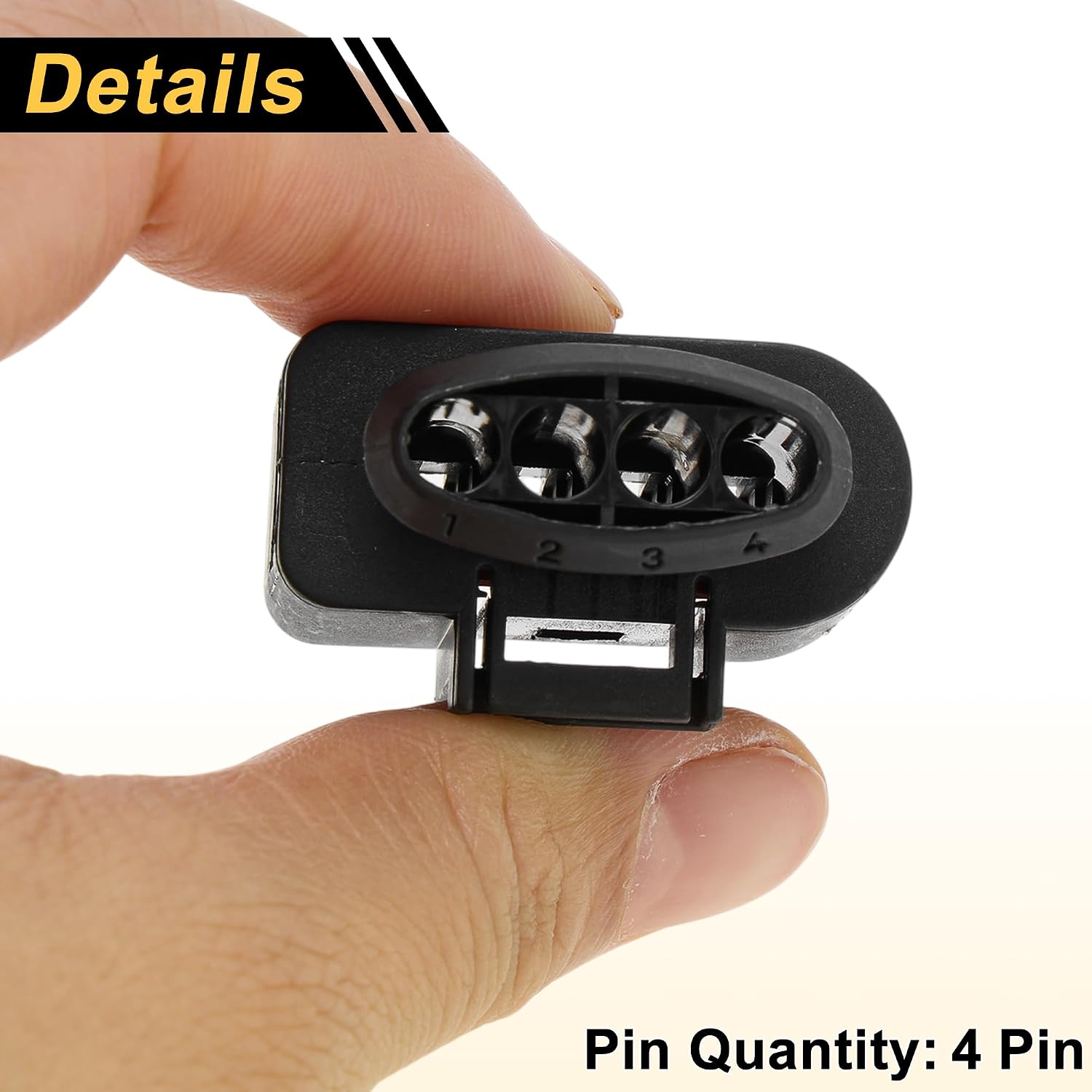 1 Set 4 Pins Ignition Coil Connector Plug for Volkswagen Passat 1997-2015 Female Connector Terminal Housing Plug Connector No.4B0973724