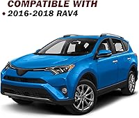Vista 3 de JSBOYAT Conjunto de faros halógenos de repuesto para faros RAV4 2016 2017 2018, no compatible con modelo LED, lado derecho del pasajero y lado