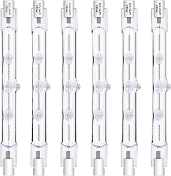R7S Halogen Bulb 118mm 230W 230V, Dimmable Halogen Linear Light Bulb, 2800K Warm White, 4200lm, J78 Security Light Bulb 118mm, for Floodlight, Security, Landscape, Floor Lamps, Work Light, 6 Pack [Energy Class G]