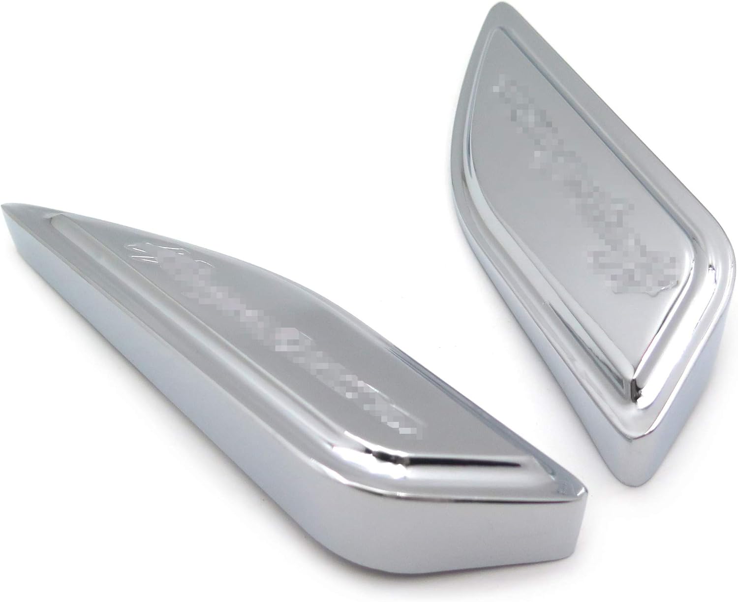 SMT-Tank Pads Side Cover Compatible With SUZUK Hayabusa Gsxr1300 1986-2012 Chrome [B00RNIR90G]