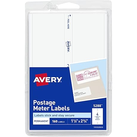 Avery Postage Meter Labels: Essential for Effortless Mailing