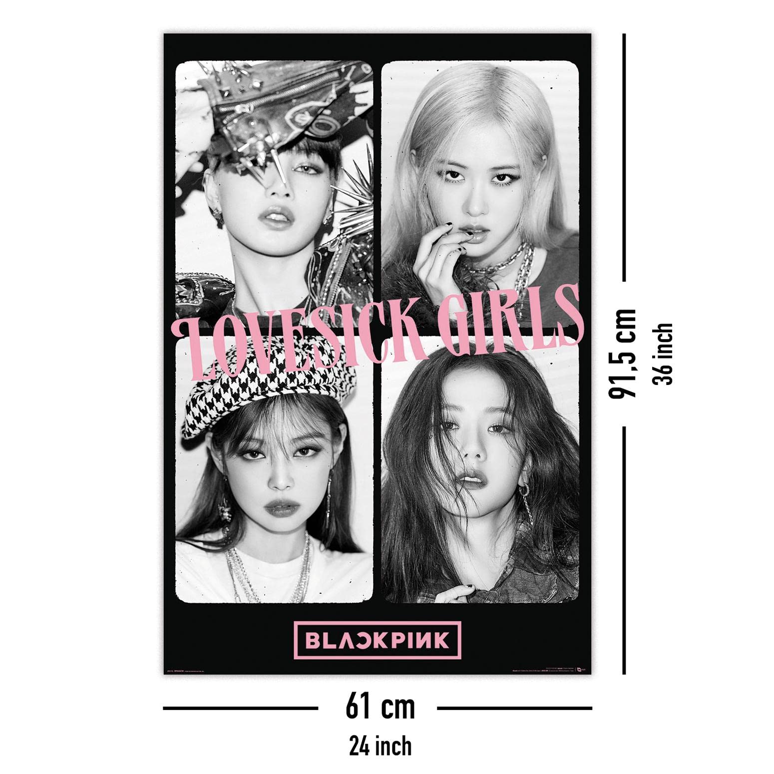 Close Up Blackpink Poster Lovesick Girls (61 cm x 91.5 cm) : GB