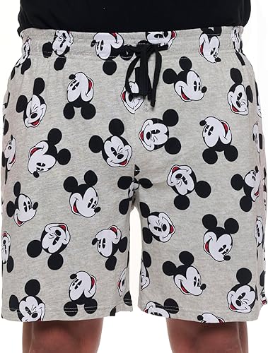 Disney Stitch Mickey Short de pyjama pour homme avec imprimé intégral, Mickey gr