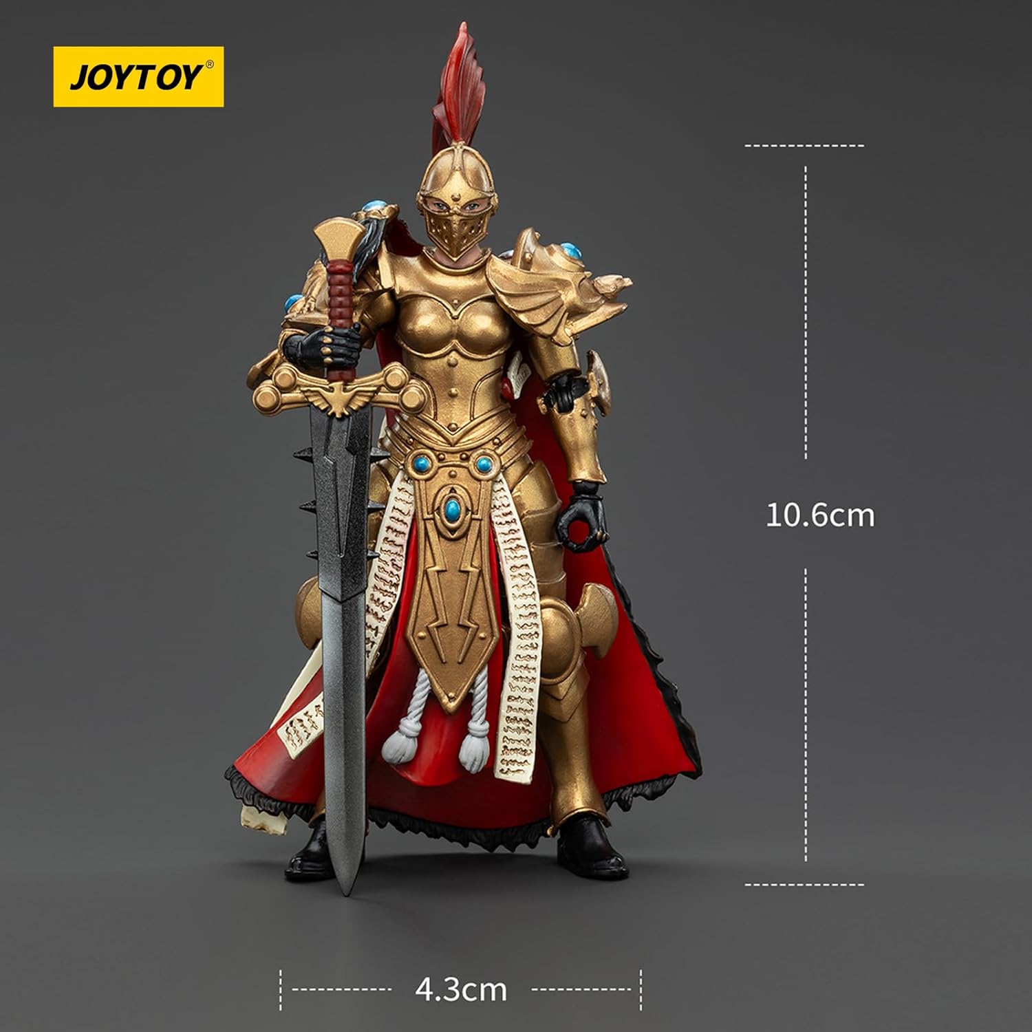 JOYTOY Warhammer 40k Sisters of Silence, Sisters of Silence White Falcons Vigilator Cadre Vigilator Mistress 1/18 Action Figure, Dedicated to You Who Love Collecting