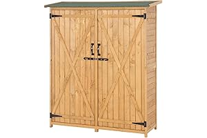 VINGLI Outdoor Wood Storage Shed: The Ultimate Tool Cabinet for Outdoors