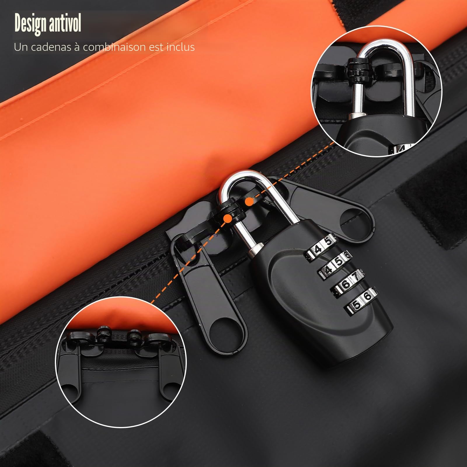 Garvee Sac de Transport pour Porte-Bagages d’attelage, 15 Pieds Cubes | étanche, Conception renforcée, Sangles résistantes, fermeture éclair étanche, installation rapide