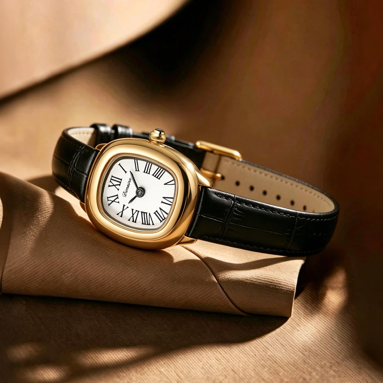 FORSINING Orologi da polso al quarzo da donna con cinturino in acciaio inossidabile
