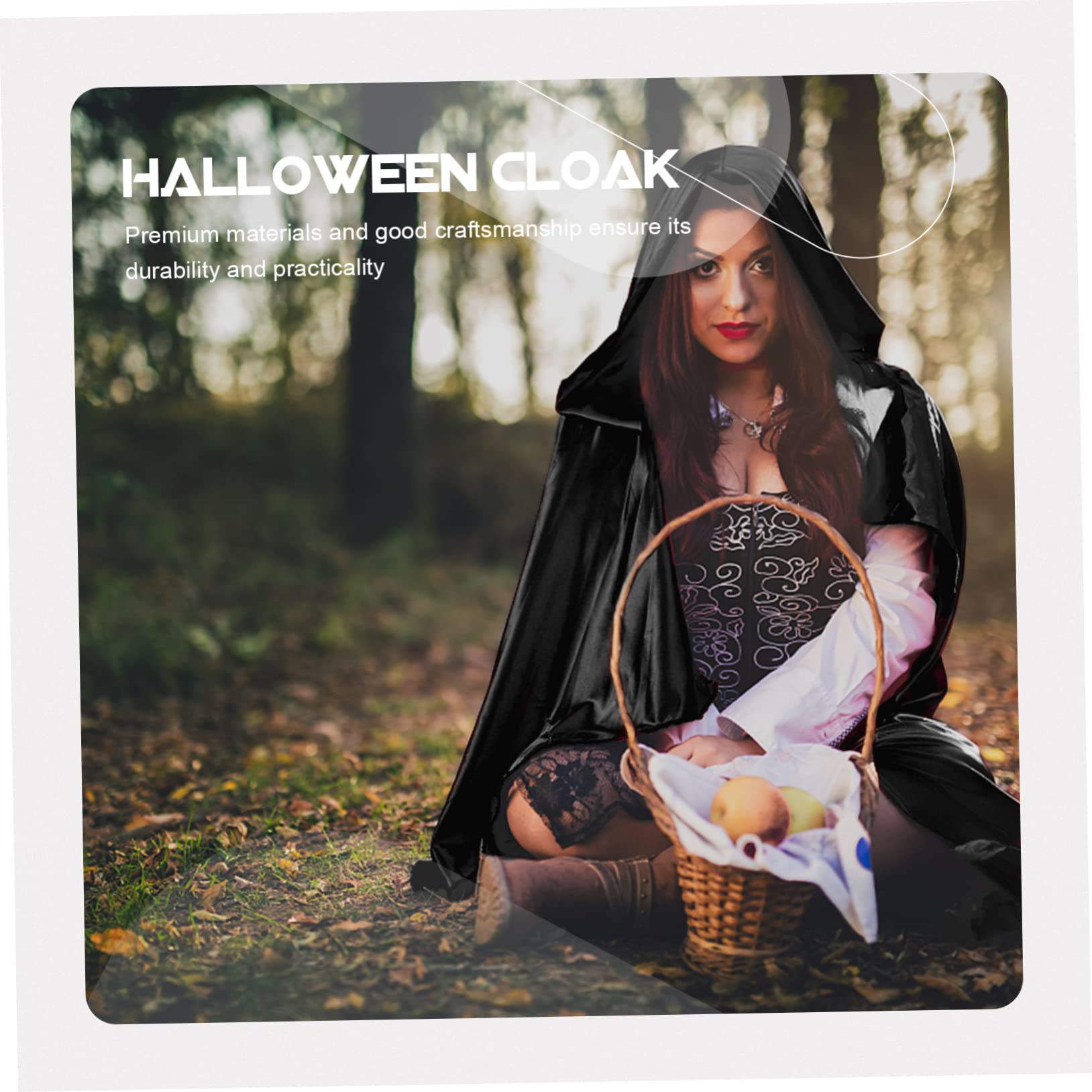 SOIMISS Cape à Capuche Longue Pour Halloween Déguisement Cosplay Pour Fêtes Et Jeux De Rôle Costume Élégant Et Confortable