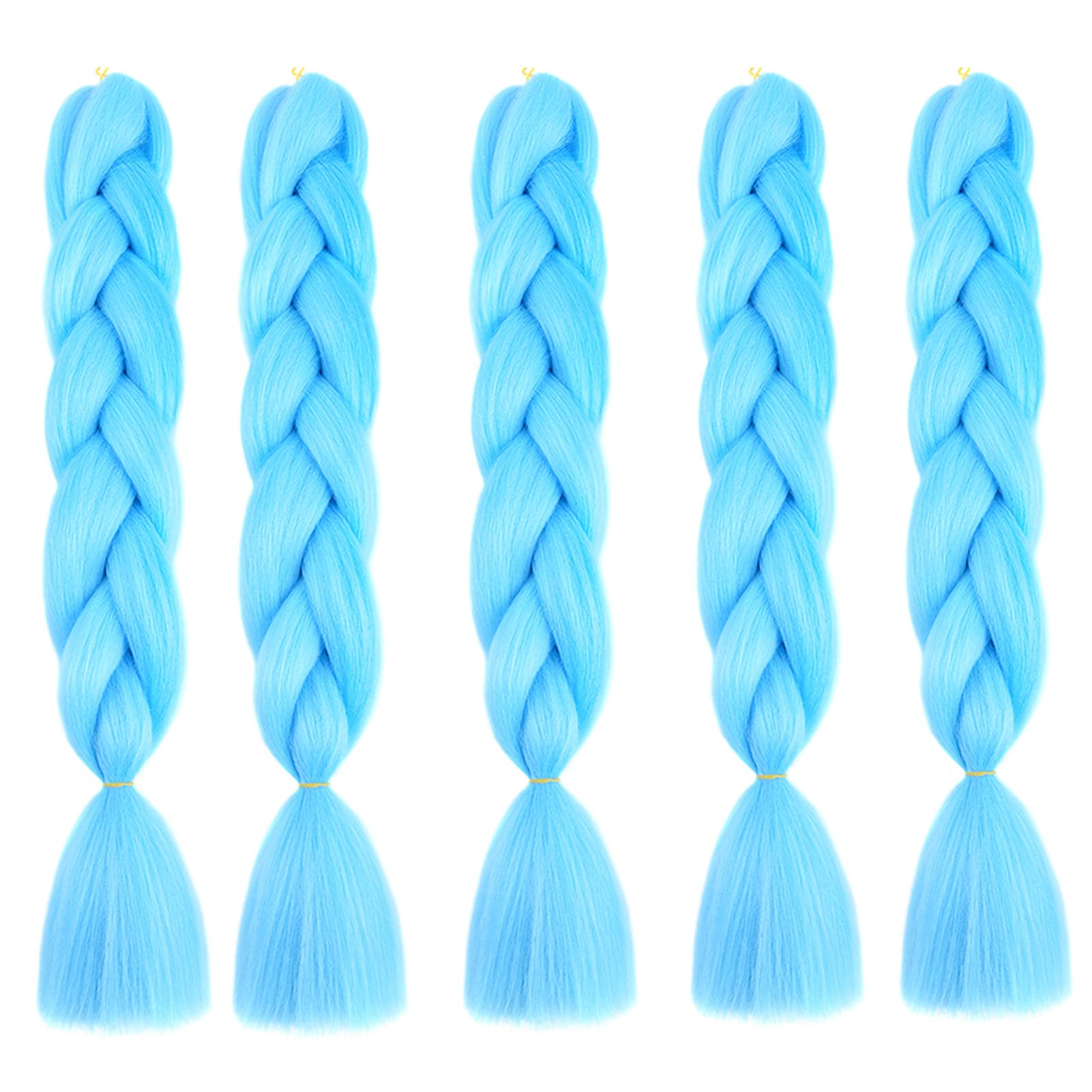 24inch Jumbo Braids Hair Extensions Ombre Braiding Hair Synthetic 3Pieces/lot Crochet Twist High Temperature African Box Braids, Sapphire Blue — view 54