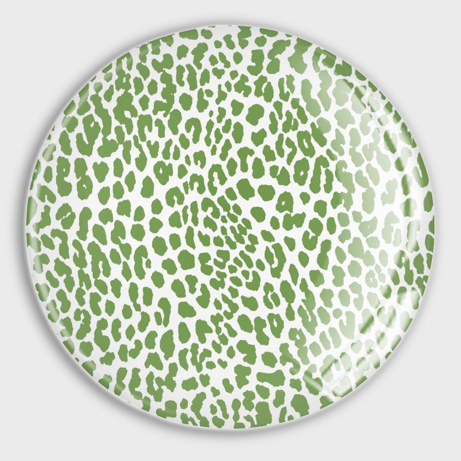 Aimants de réfrigérateur en verre pour fixer vos notes avec style léopard vert
