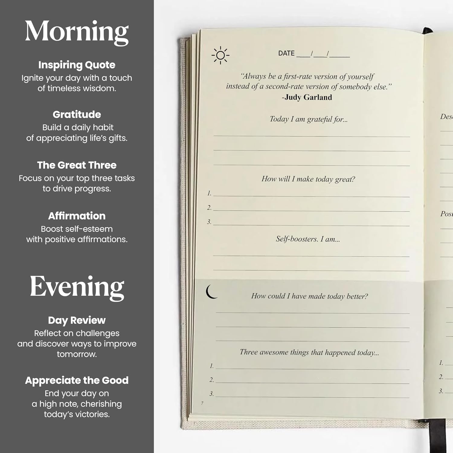 The Original Gratitude Journal 2026 - 5 Minute Gratitude Practice with Inspiring Quotes and Mindful Prompts for Affirmation, Reflection & Wellness - Daily Happiness Journal for Women & Men by Thankful Path - Image 3