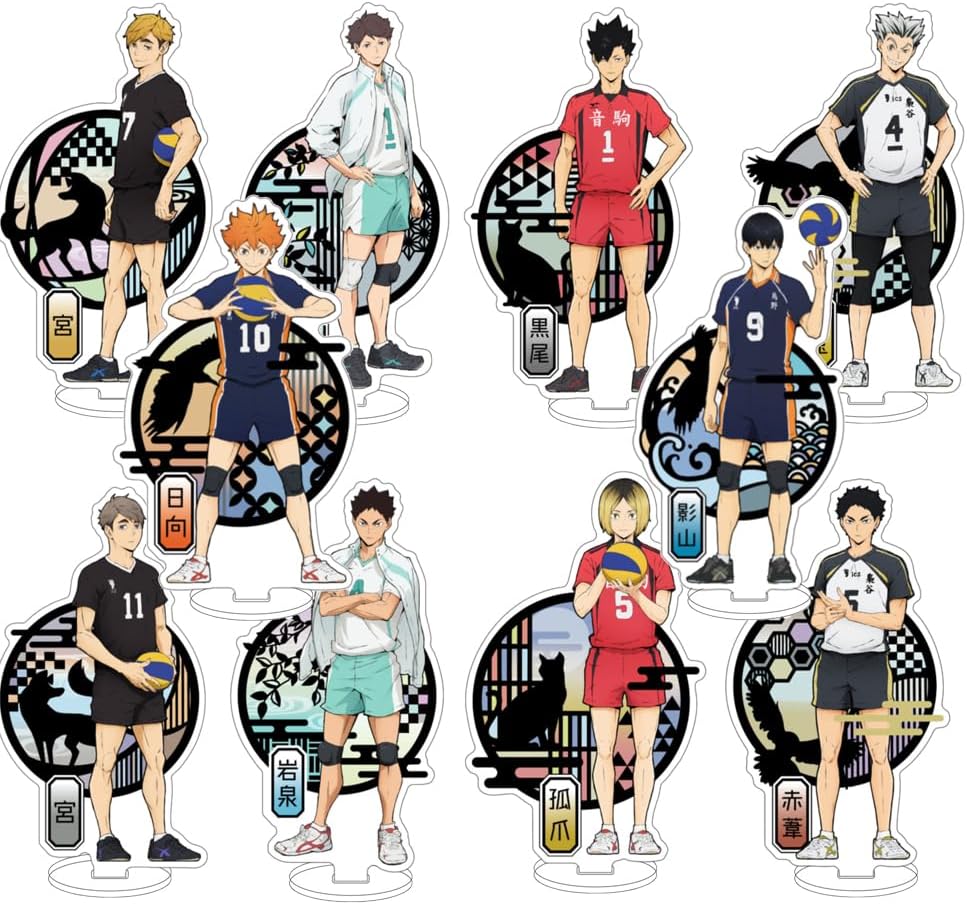 ハイキューデコレーション缶バッジミニアクリルスタンド及川黒尾孤爪6