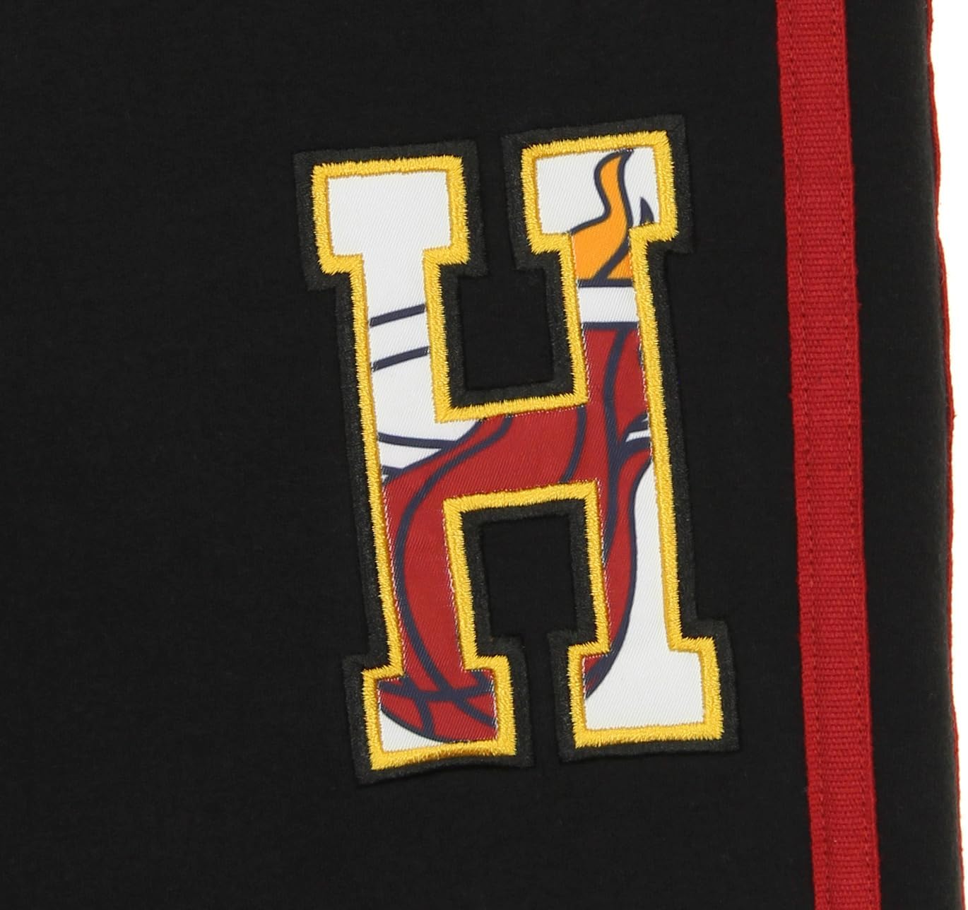 FISLL NBA Teams Striped Detail Black Jogger Sweatpants for Men