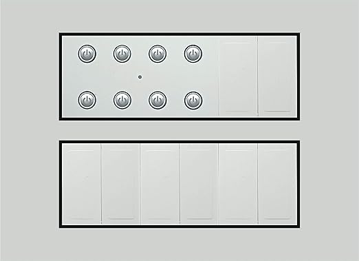 Smarteefi 8 Port Modular WiFi Smart Switch Board, Customizable with Smarteefi add-on modules, Compatible with Alexa (12M (220mmx160mmx40mm))