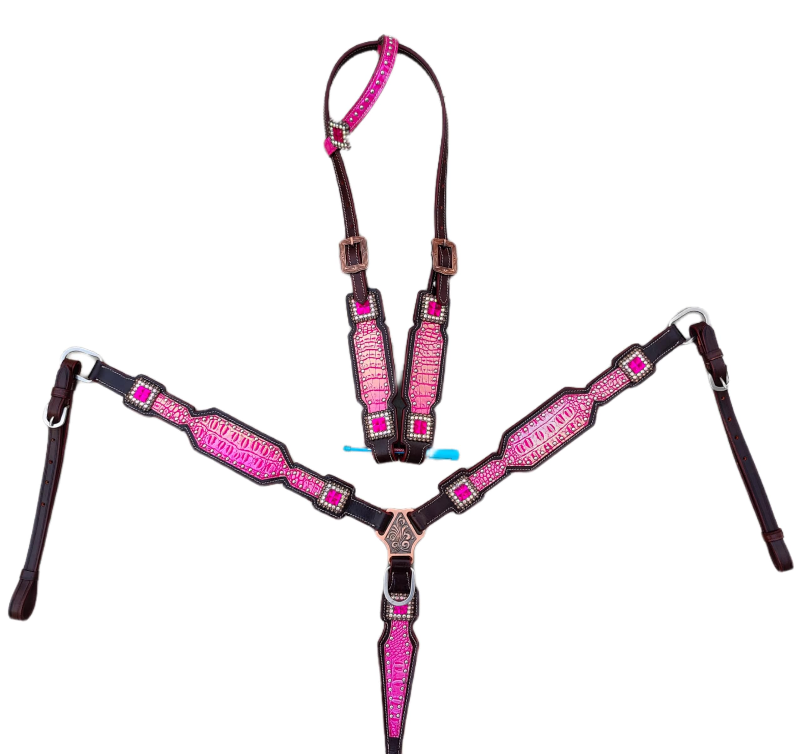 Headstall, collier de poitrine, rênes et sangles de garrot avec Headstall, collier de poitrine, rênes et sangles de garrot avec