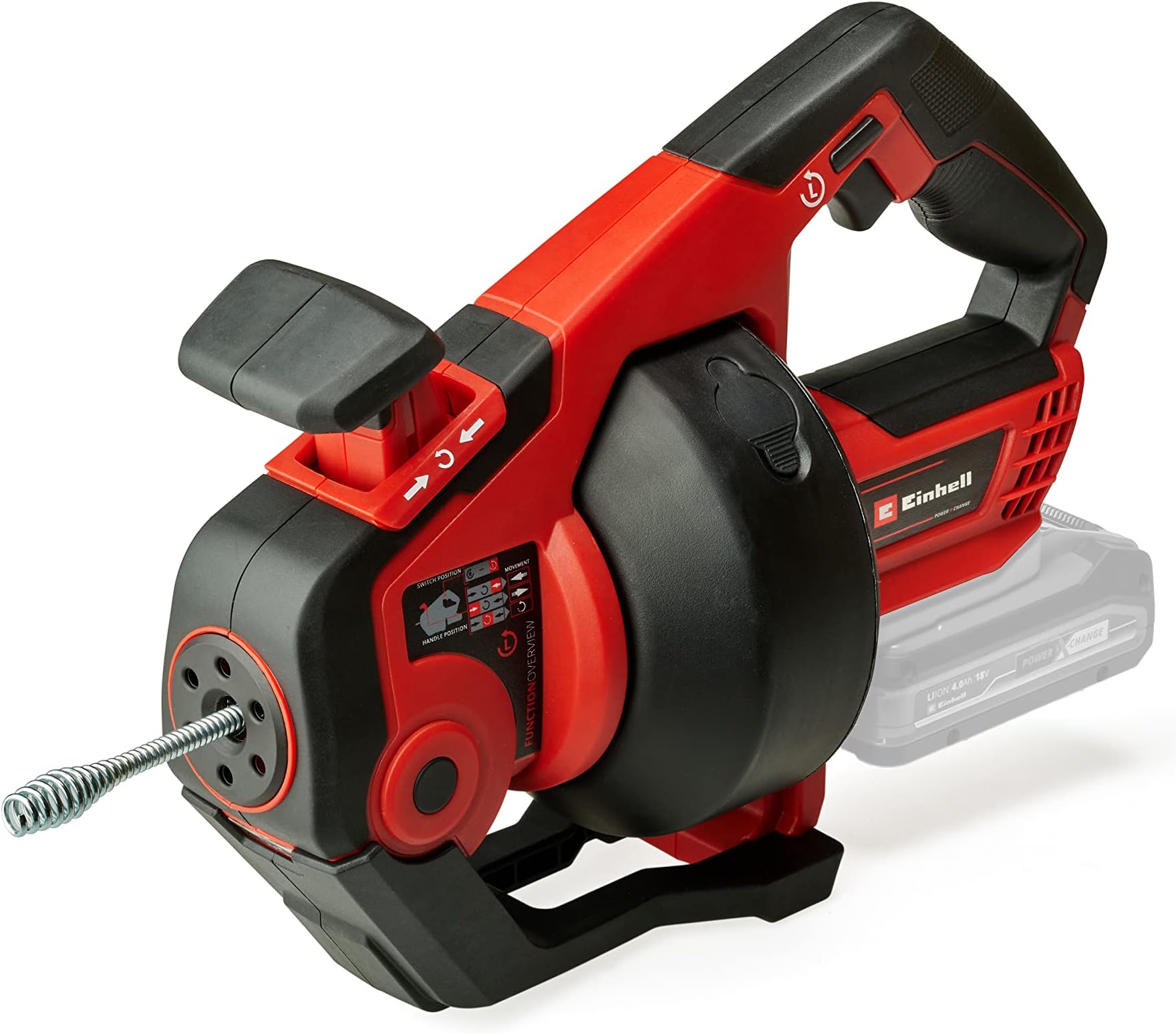 WZTO Akku-Rohrreiniger – Elektrische Spirale 7m Mit 2x 21V Akku, 6000mAh