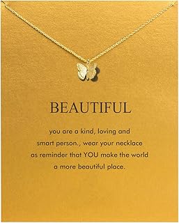 Baydurcan Hundred River Friendship Anchor Compass Necklace Good Luck Elephant Pendant Chain Necklace with Message Card