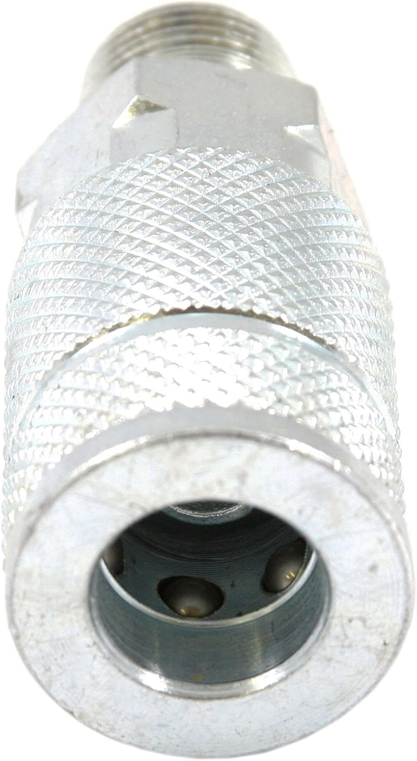 Forney 75484 Air Fitting Coupler, Tru-Flate Style, 3/8-Inch-by-3/8-Inch Male NPT