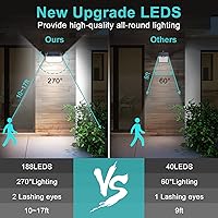 Vista 5 de WELALO Luces Solares con Movimiento para Exteriores