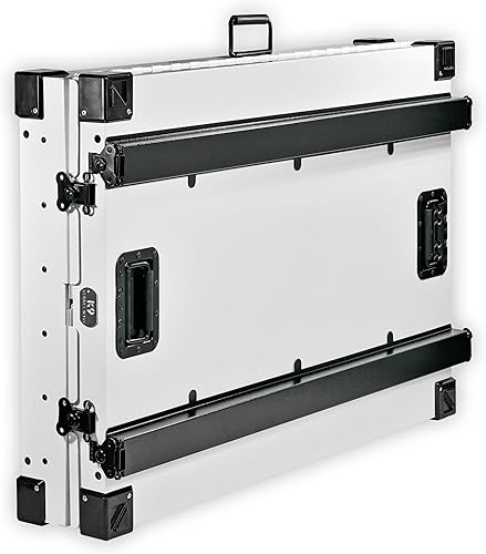 Miniatura 3 de Jaula para Perros de Aluminio Revestido en Polvo Completamente Plegable y Resistente - Grande (Blanco)