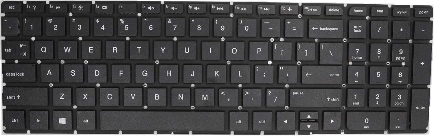 Laptop Replacement US Layout Keyboard for HP 15-ac158nr 15-ac161nr 15-ac163nr 15-ac168tu 15-ac173nw