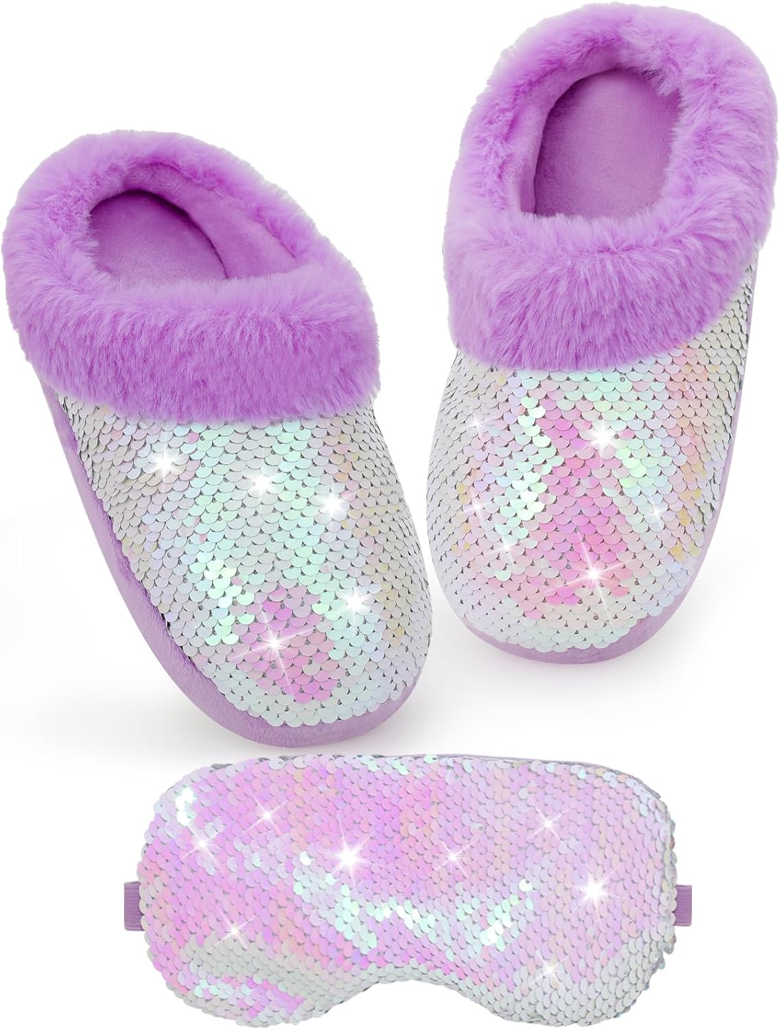 Childrens Sequin Slippers Girls Black Sparkle Shoes Store
