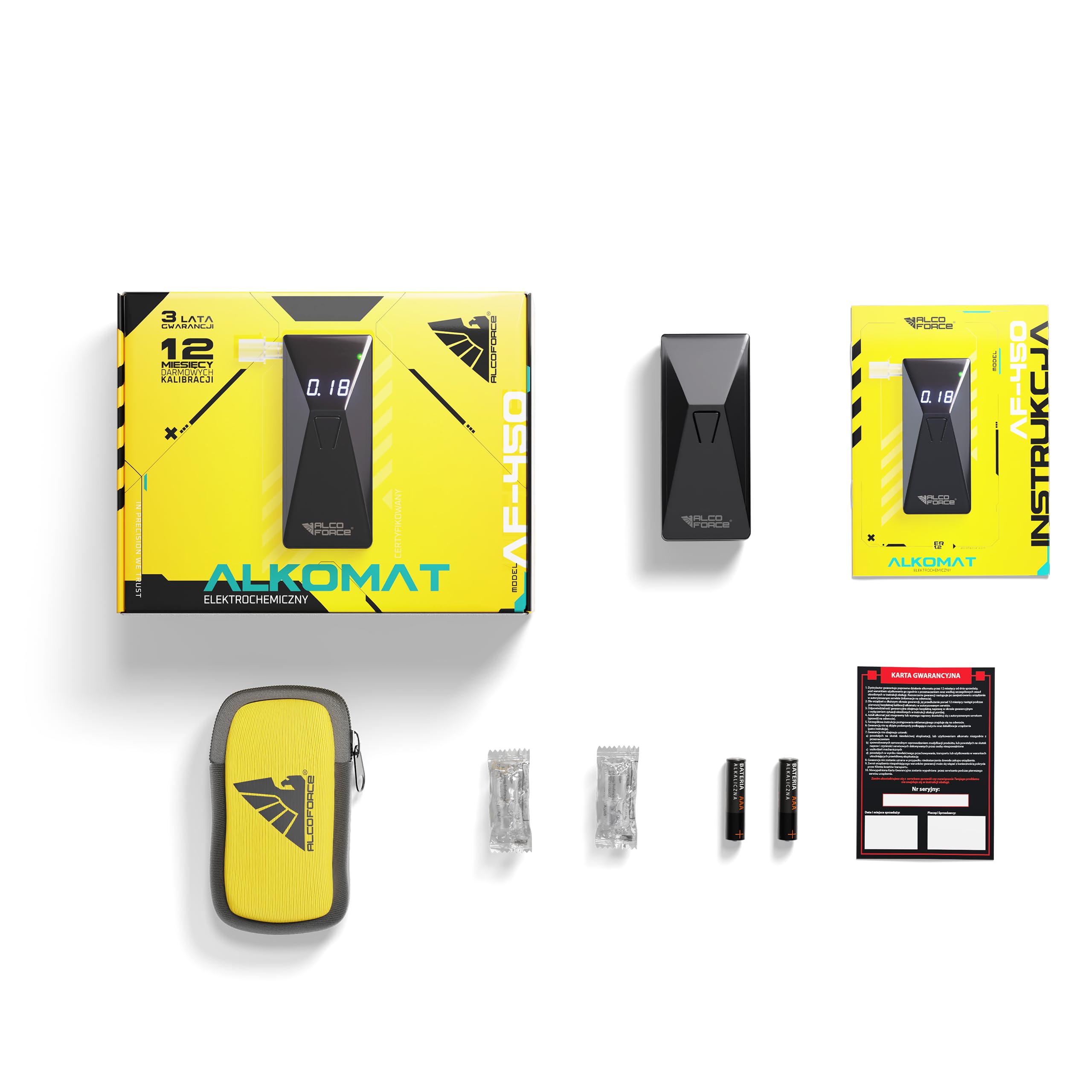 ALKOMAT ELEKTROCHEMICZNY ALCOFORCE AF-450