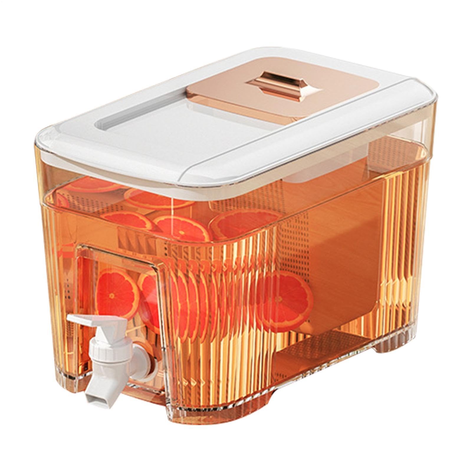 Dispensador De Bebidas con Grifo, 6L Dispensador De Agua para Frigorífico, Dispensadors De Limonada Recargable, Reutilizable Recipiente De Agua Frigorífico, Dispensadors De Jugos para Jugos, Bebidas