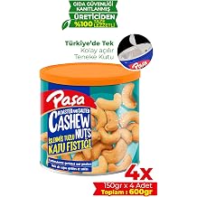 Pa a  lenmi  Tuzlu Kaju F st , Teneke Kutu, 150 gr x 4 Adet 600 gr