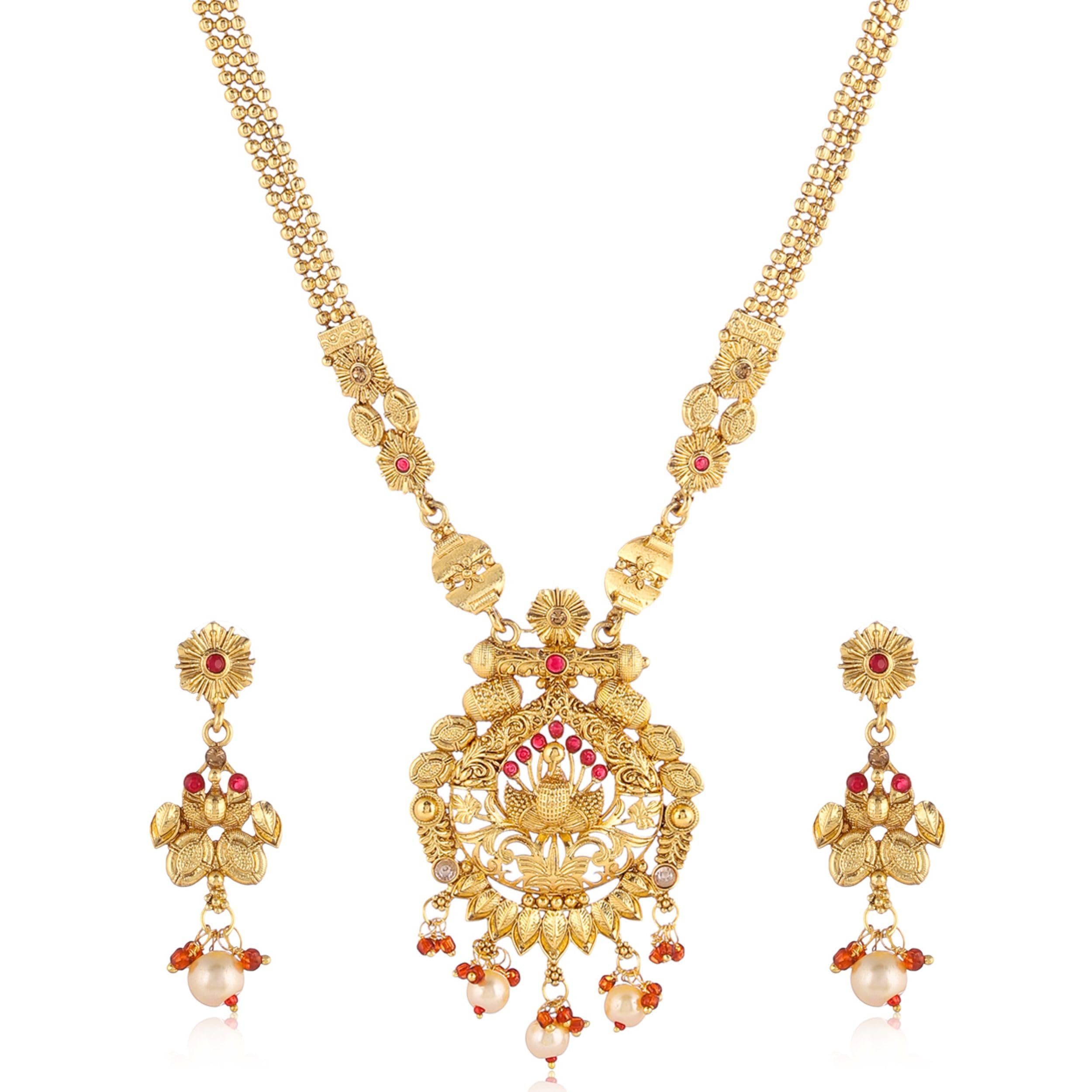 Mansiyaorange Antique Gold Peacock Design Kempu Stone Long Rani Haar Necklace Jualry Jewellery Sets For Women(Multi) (B0CY8F3Q61) Amazon Price History, Amazon Price Tracker