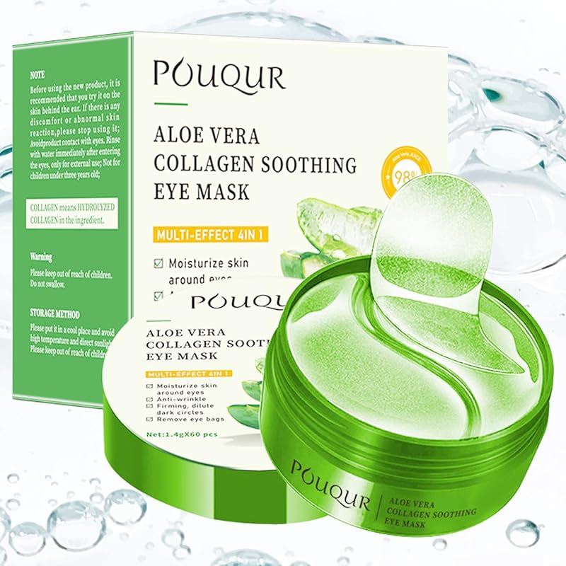 wishin Máscara em Gel para a Região dos Olhos com Aloe Vera, 60 unidades (Aloe)