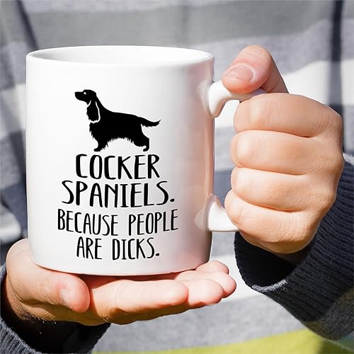 Miniatura 4 de Retreez Taza divertida  Cocker Spaniel Dog Lover Mom Dad English Cocker Spaniels Dueño Regalo del dueño de 11 oz Taza de café de cerámica  Humor