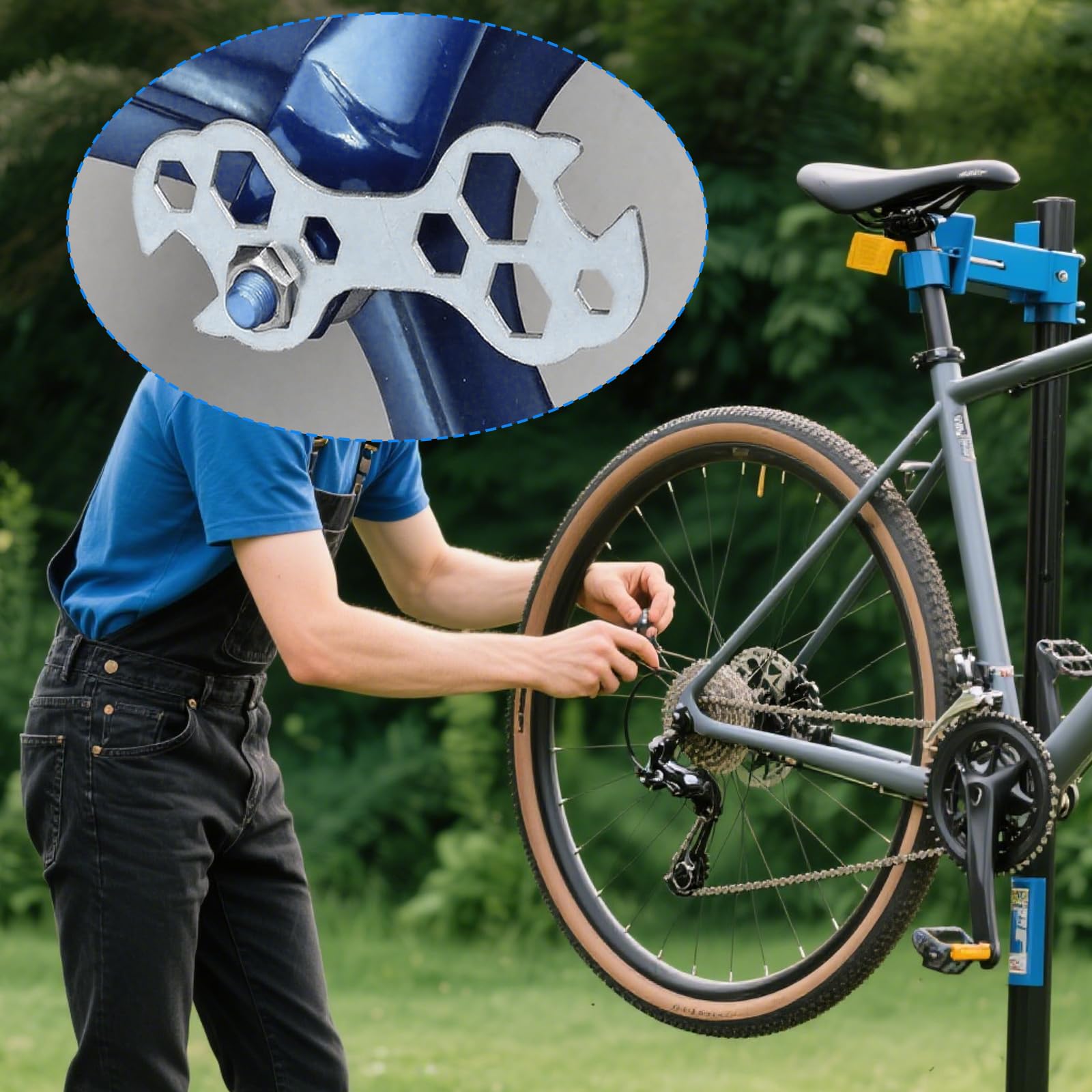 2Pcs Multipurpose Bike Spanner Wrench for Bicycle Repairment Tools 10 in 1 Bike Repair Tool Kit Spanner Repair Tool Kits with Easy Operation for Keeping Bicycles Maintained - Image 4