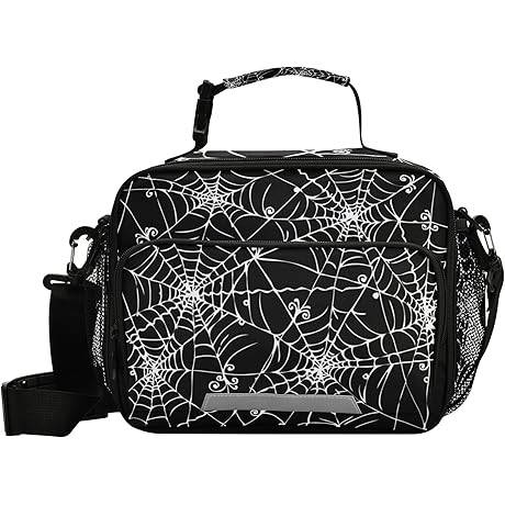 Halloween Spider Web Lunch Bag: An Eerie & Insulated Companion for Your Spooky Snacks