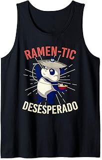 Ramen Comida Japonesa Oso Panda Animal Fideos Anime Camiseta sin Mangas