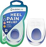 Gel Heel Pads, 2 Pack, for Achilles Tendonitis, Shoe Wedge Inserts for Plantar Fasciitis, Bone Spur, Foot Pain Relief Support, Comfort Cushion Insoles for Women/Men