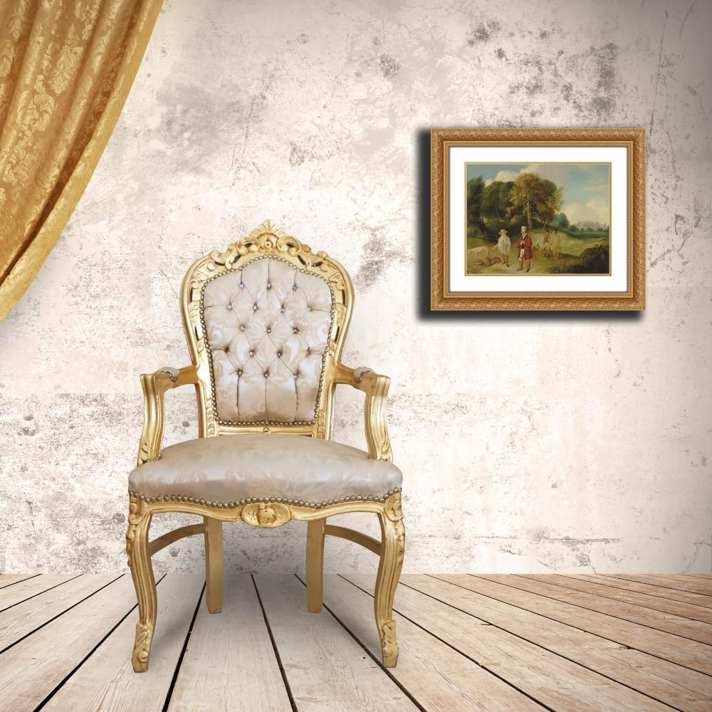 ArtDirect J.M.W. Turner and Walter Fawkes at Farnley Hall Custom Framed Art Print Giclee Print or Canvas Options with Various Sizes and Customization by John R. Wildman