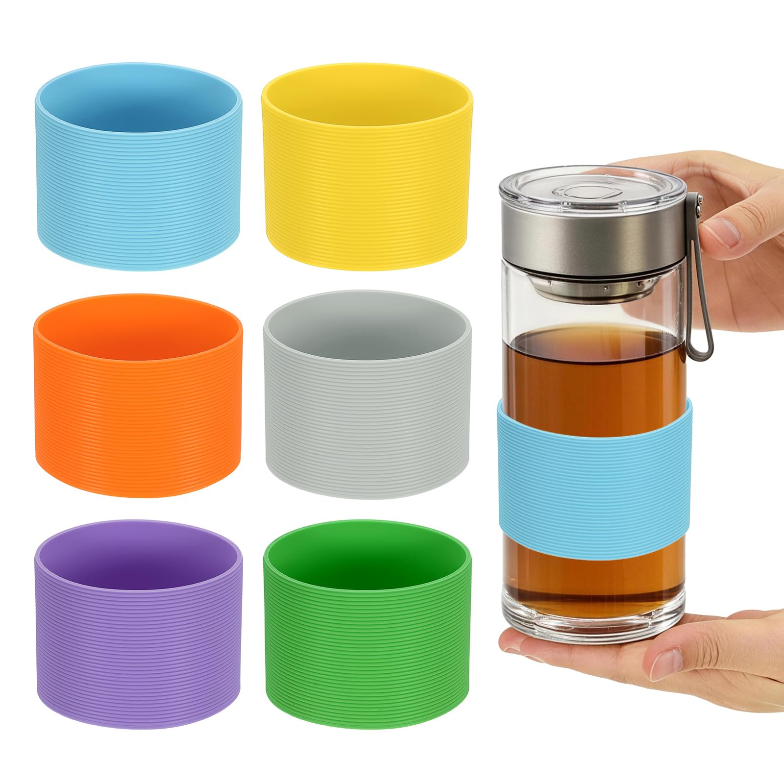Manchons isolants réutilisables uxcell de 7,1 cm pour tasses et verres
